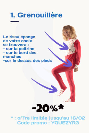 Grenouillère en éponge abdl