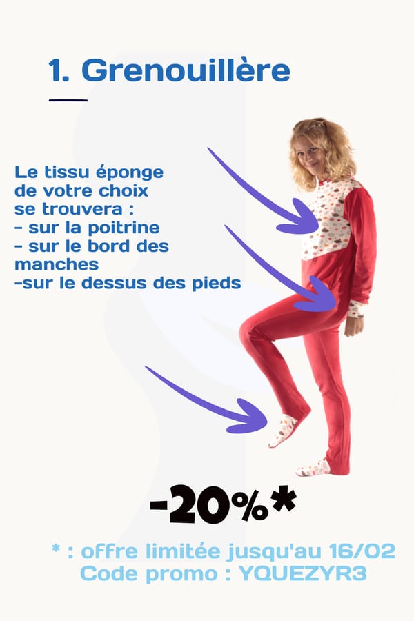 Grenouillère en éponge abdl